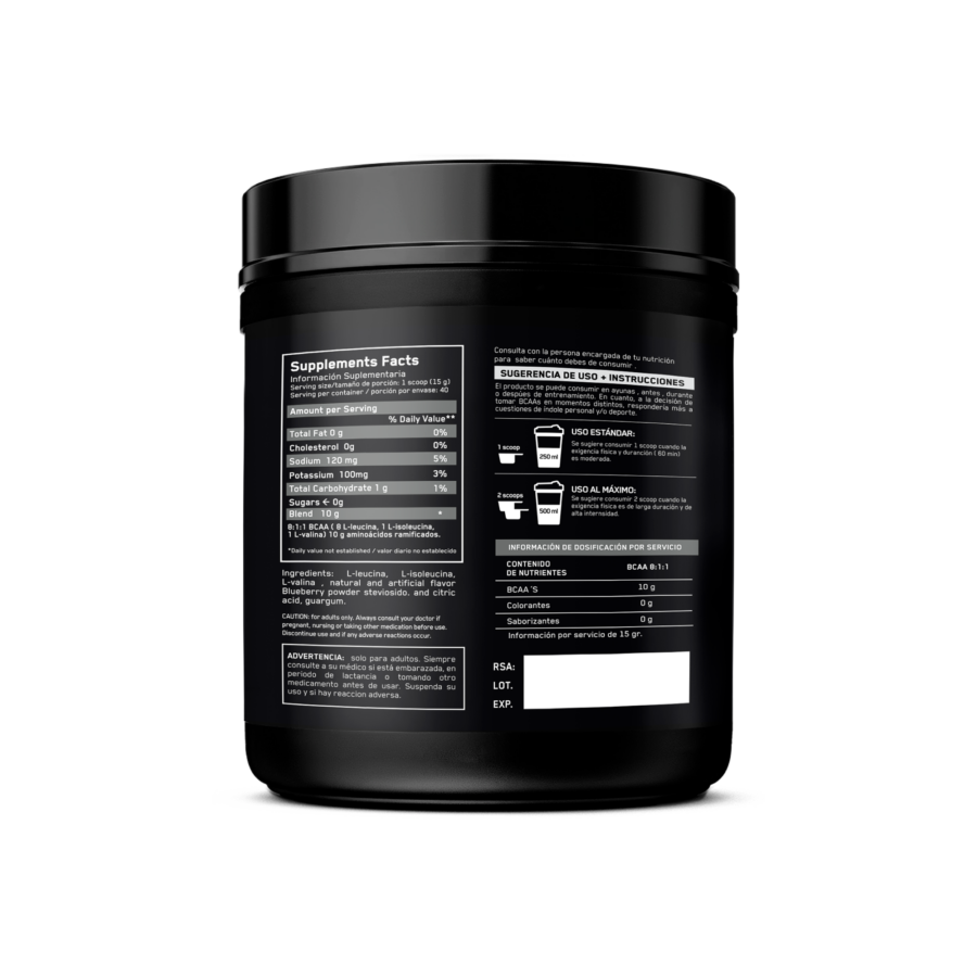 BCAA AMINOÁCIDOS 600MG NWB - Imagen 2