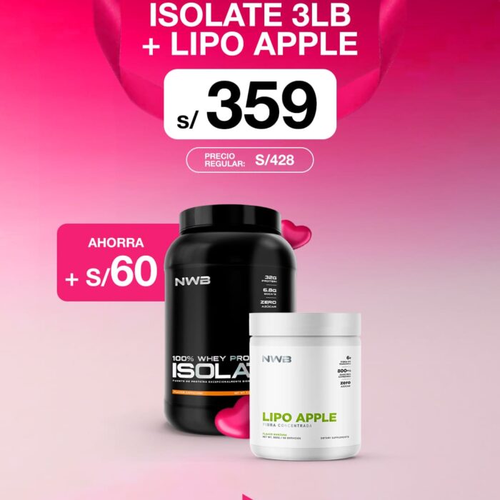 ISOLATE 3LB + LIPO APPLE-PROMOCIÓN