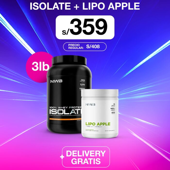 ISOLATE 3LB + LIPO APPLE-PROMOCIÓN