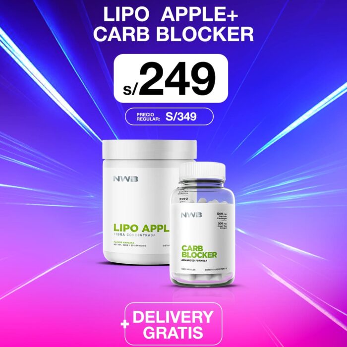 LIPO APPLE FIBRA CONCENTRADA + CARB BLOCKER-PROMOCIÓN