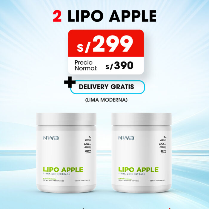 2 LIPO APPLE FIBRA CONCENTRADA  500gr-PROMOCIÓN