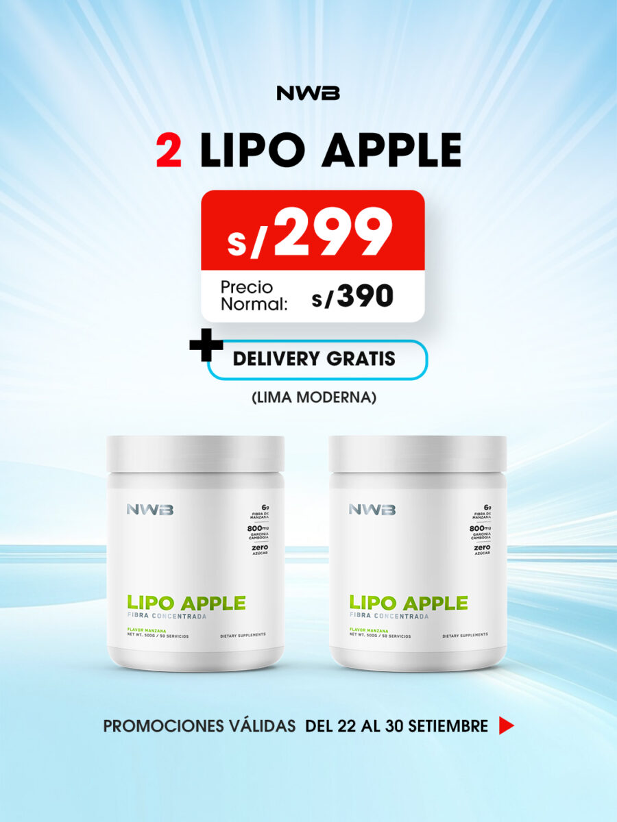 2 LIPO APPLE FIBRA CONCENTRADA  500gr-PROMOCIÓN