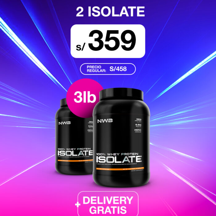 2 PROTEÍNA ISOLATE 3 LIBRAS NWB - PROMO