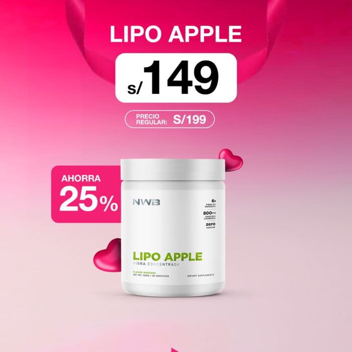 LIPO APPLE FIBRA CONCENTRADA NWB 500gr - PROMO