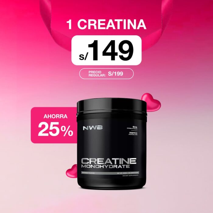 CREATINA MONOHIDRATADA 120 SERVICIOS NWB - PROMO