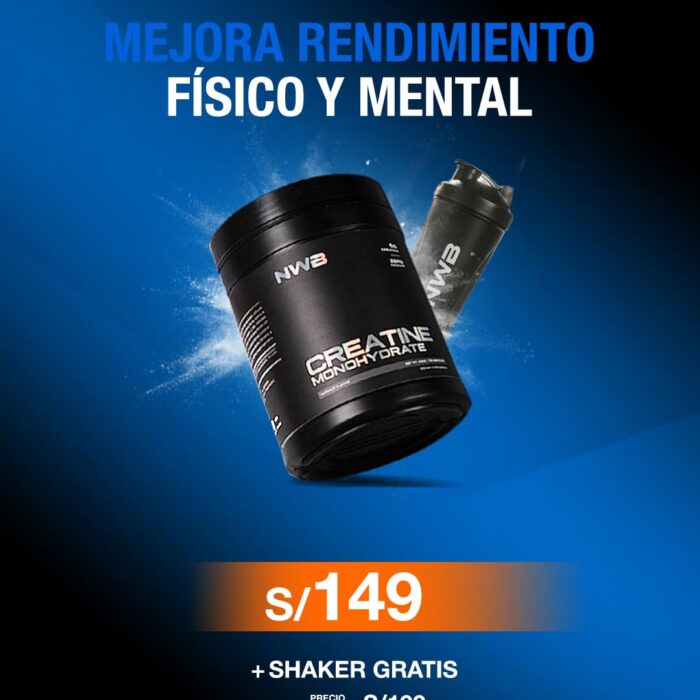 CREATINA MONOHIDRATADA 120 SERVICIOS NWB - PROMO