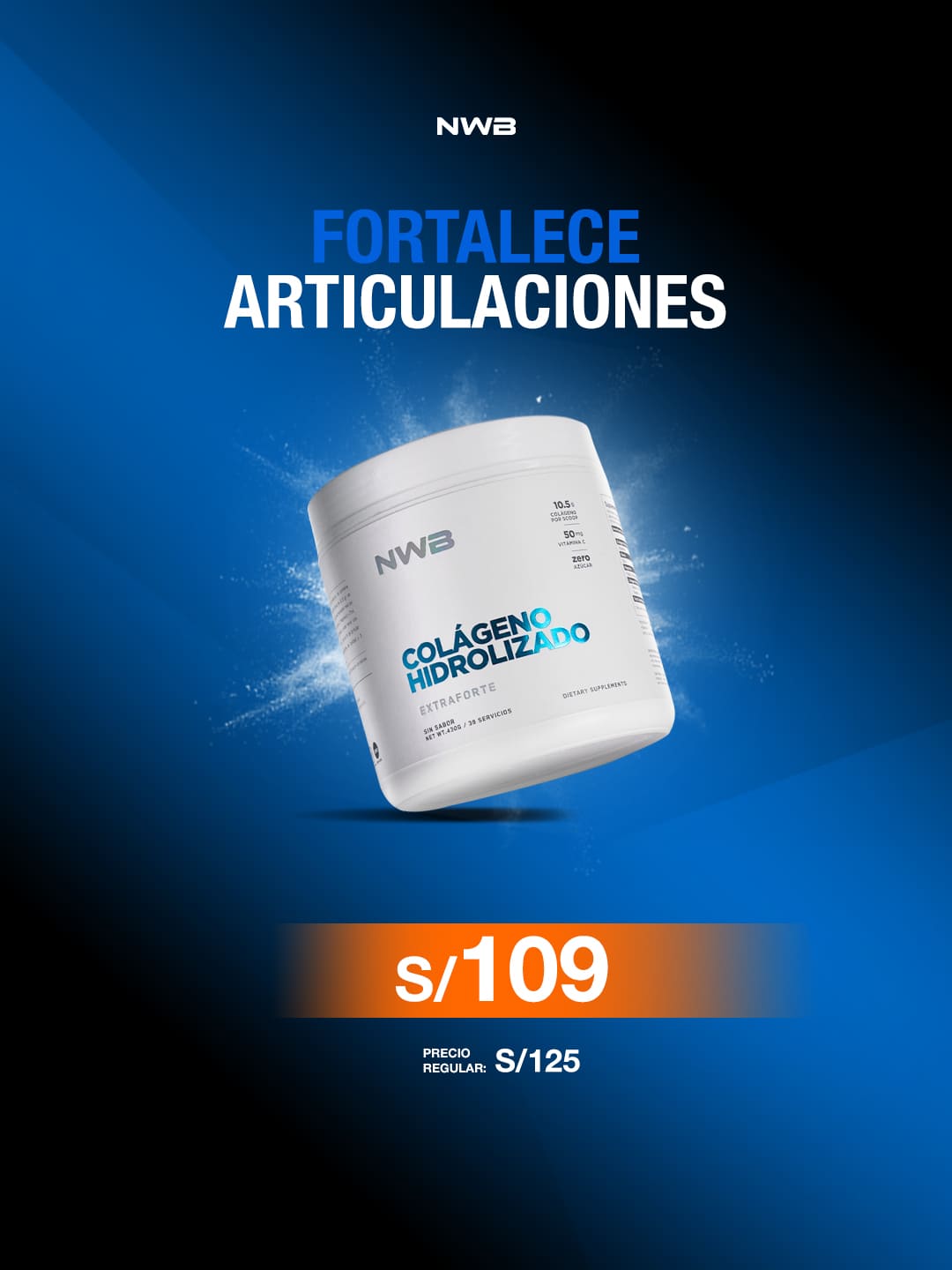 COLÁGENO HIDROLIZADO 430 gr NWB - PROMOCIÓN