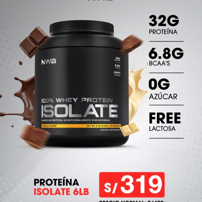PROTEÍNA ISOLATE 6 LIBRAS - PROMOCIÓN