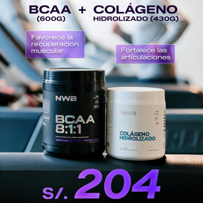 COLÁGENO HIDROLIZADOS 430GR & BCAA - DÍA DEL ADULTO MAYOR