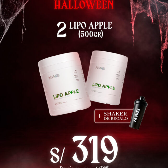 2 LIPO APPLE FIBRA CONCENTRADA NWB 500gr - PROMOCIÓN HALLOWEEN