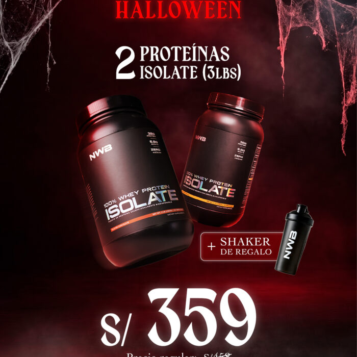 2 ISOLATE PROTEIN 3LBS - PROMOCIÓN HALLOWEEN
